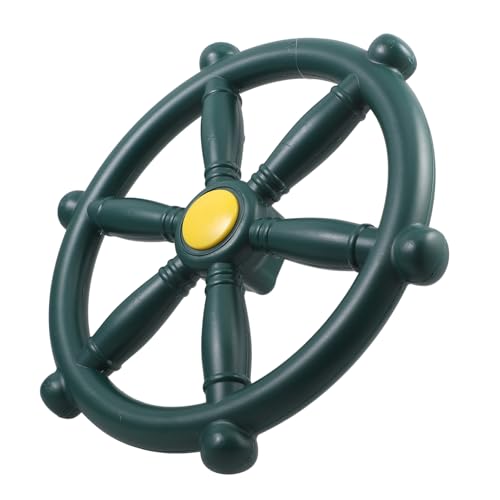 TOYANDONA Piraten schaukel Lenkrad Spielturm Zubehör Grün Outdoor Spielgeräte Ersatz Steuerrad Kompaktes Wiederverwendbares Lenkrad für Spielplatz und Hinterhof von TOYANDONA