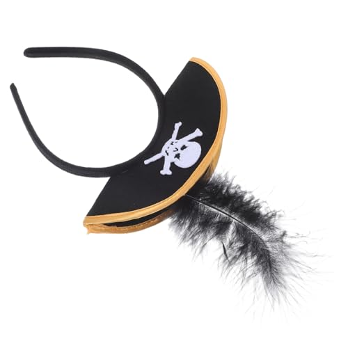 TOYANDONA Piratenhut-stirnband Halloween Kostümzubehör Piraten-kopfbedeckung Kostüm Für Rollenspiele Piratenhut Stirnband Zubehör Für Halloween-partys Piratenkostüm Black TOYANDONA Piratenhut-stirnband Halloween Kostümzubehör Piraten-kopfbedeckung Kostüm Für Rollenspiele Piratenhut Stirnband Zubehör Für Halloween-partys Piratenkostüm Black von TOYANDONA