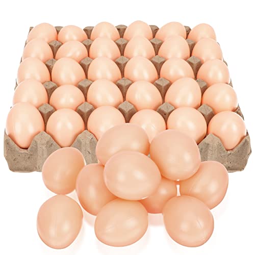 TOYANDONA Eggs Plastikeier Zur Stressbewältigung Dekorative Fake Eier Für DIY Malprojekte Graffiti Und Überraschungsspiel Inkl Papp Ei Tray von TOYANDONA