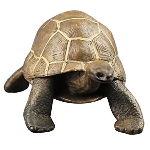 TOYANDONA Plastikschildkrötenmodell Gefälschte Schildkröte Schildkrötendekor Plastikschildkrötenspielzeug -schildkröten-Figur Schildkrötenstatue Tierfigur Braun PVC von TOYANDONA
