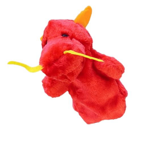 TOYANDONA Plüsch Drache Handpuppe Rote Cartoon Handpuppe für Interaktives Stofftier für Geschichten Erzählen und Eltern Junge Mädchen Kommunikation TOYANDONA Plüsch Drache Handpuppe Rote Cartoon Handpuppe für Interaktives Stofftier für Geschichten Erzählen und Eltern Junge Mädchen Kommunikation von TOYANDONA