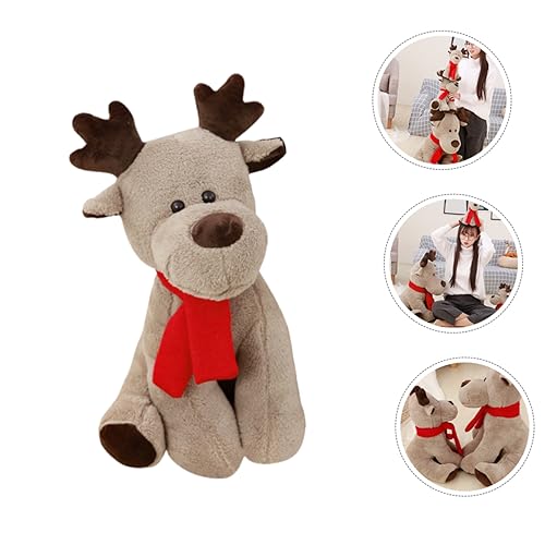 TOYANDONA Plüsch Elch Kuscheltier Cartoon Dekoration Waschbar Sofa Schlafzimmer Weihnachten von TOYANDONA
