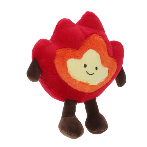 TOYANDONA Plüsch Feuerflamme Kuschelspielzeug Weiches Feuerholz Kissen Cartoon Dekoration Accessoire Lustiges Heimzimmer Accent Flauschiger Flammen Dekoartikel von TOYANDONA