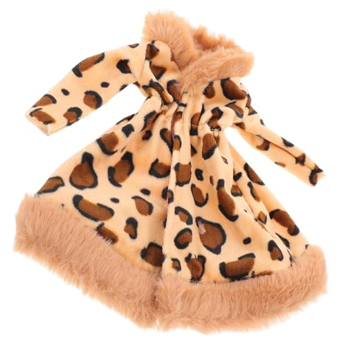 TOYANDONA Plüsch Miniatur Puppenkleidung Weicher Ersatzmantel für Puppen Langlebig Waschbar Modisch Geeignet für Mädchen Puppen Stilvolle Kuscheljacke als Puppenzubehör von TOYANDONA