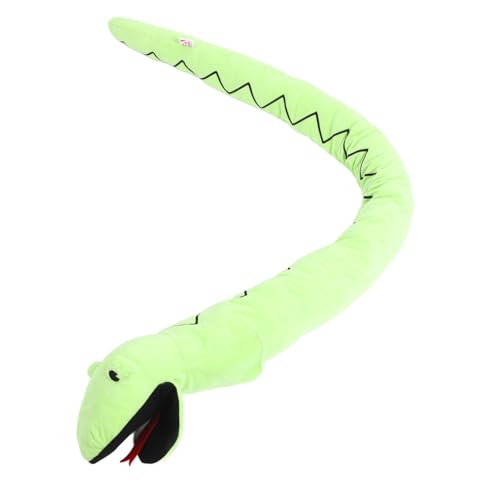 TOYANDONA Plüsch Schlangen Handpuppe Die Marionettenpuppen Schlangenpuppe Entzückende Handpuppe Geschichtenerzählpuppe Gruselige Schlangen Handpuppe Schlangen Handpuppe Ausgestopfte von TOYANDONA