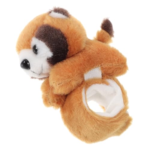 TOYANDONA Plüsch Schnapparmband Kuscheltier Waschbär Motiv Leichtes Hautfreundliches Slap Wristband für Jungen Mädchen als Party Mitgebsel Halloween Geburtstagsfeier von TOYANDONA