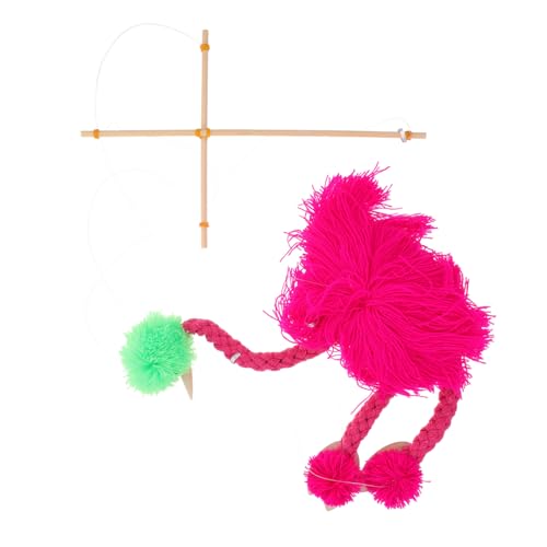 TOYANDONA Plüsch Straußen Marionette Tier Design Interaktives Puppentheater für Fingerfertigkeit Rosa von TOYANDONA