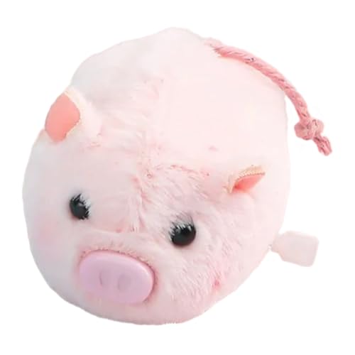 TOYANDONA Plüsch Wind Up Kleines Schwein Niedliches Tierform Windspielzeug für Tragbar Dekorativ Rollenspiel Jungen Mädchen von TOYANDONA