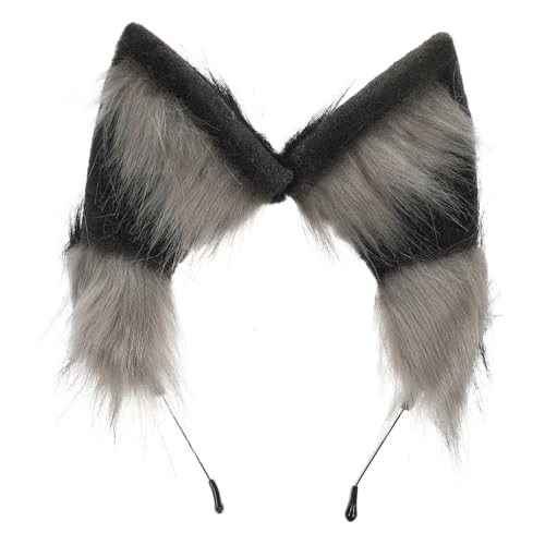 TOYANDONA Plüsch Wolfsohr Stirnband Kuscheliges Tierohren Haaraccessoire Kreatives Headband für Halloween Karneval Party Cosplay und Festliche Anlässe TOYANDONA Plüsch Wolfsohr Stirnband Kuscheliges Tierohren Haaraccessoire Kreatives Headband für Halloween Karneval Party Cosplay und Festliche Anlässe von TOYANDONA