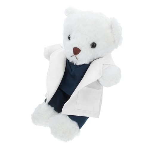 TOYANDONA Plüschtier Arztbär mit Arztkittel Niedliches Kuscheltier für Medizinstudenten und Ärzte Geschenkidee Sammler Dekoration Gesundheitsbotschaft TOYANDONA Plüschtier Arztbär mit Arztkittel Niedliches Kuscheltier für Medizinstudenten und Ärzte Geschenkidee Sammler Dekoration Gesundheitsbotschaft von TOYANDONA