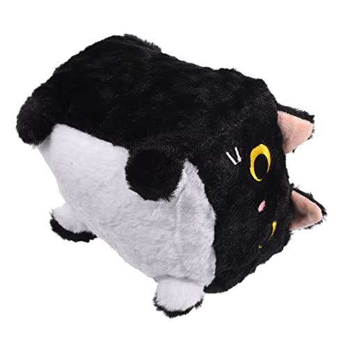 TOYANDONA Plüschtier Kuscheltier Animal Figures Katzen Geburtstagsgeschenk cat Plush gefüllter Katzenplüsch Karikatur geschmeidiges Dekokissen Katzenpuppe PP Baumwolle Black von TOYANDONA