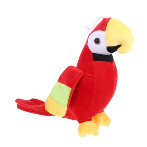 TOYANDONA Plüschtier Papagei Simulierte Papageienpuppe Plüsch-papagei-Puppe Plüschvogel Stofftier Simulation Papageienpuppe Dekorative Papageienpuppe Rot Pp-Baumwolle TOYANDONA Plüschtier Papagei Simulierte Papageienpuppe Plüsch-papagei-Puppe Plüschvogel Stofftier Simulation Papageienpuppe Dekorative Papageienpuppe Rot Pp-Baumwolle von TOYANDONA