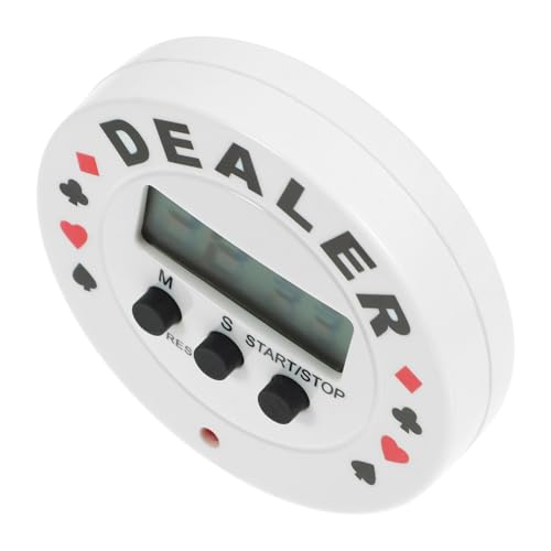 TOYANDONA Poker Timer mit Einstellbarem Countdown Kompakter Dealer Timer für Pokerpartys und Brettspiele Visuelle Zeitkontrolle für Faire Spielumgebung Vielseitig Einsetzbar von TOYANDONA