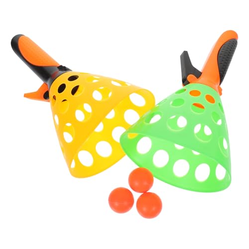 TOYANDONA Pop- Und Fangballspiel Mit 2 Werfern Und 3 Bällen Spielaktivitäten Für Drinnen Und Draußen Für Kinder Wasserdichtes Wurfspiel Aus Kunststoff Für Garten Camping TOYANDONA Pop- Und Fangballspiel Mit 2 Werfern Und 3 Bällen Spielaktivitäten Für Drinnen Und Draußen Für Kinder Wasserdichtes Wurfspiel Aus Kunststoff Für Garten Camping von TOYANDONA