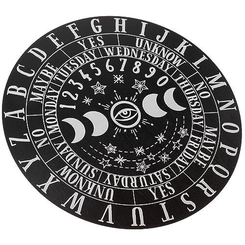 TOYANDONA Wahrsagebrett aus Holz für Altarzubehör Leicht Tragbar für Zuhause und Partys Spirituelles Brettspiel Dekorative Holzplatte von TOYANDONA
