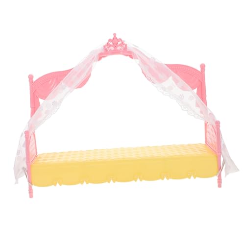 TOYANDONA Prinzessin Bett Miniatur-puppenhauszubehör Puppenhaus-miniaturen Minibett Puppenhauszubehör Und Möbel Mini-puppenhausmöbel Babybett Puppenbett Puppenmöbel Plastik Rosa TOYANDONA Prinzessin Bett Miniatur-puppenhauszubehör Puppenhaus-miniaturen Minibett Puppenhauszubehör Und Möbel Mini-puppenhausmöbel Babybett Puppenbett Puppenmöbel Plastik Rosa von TOYANDONA