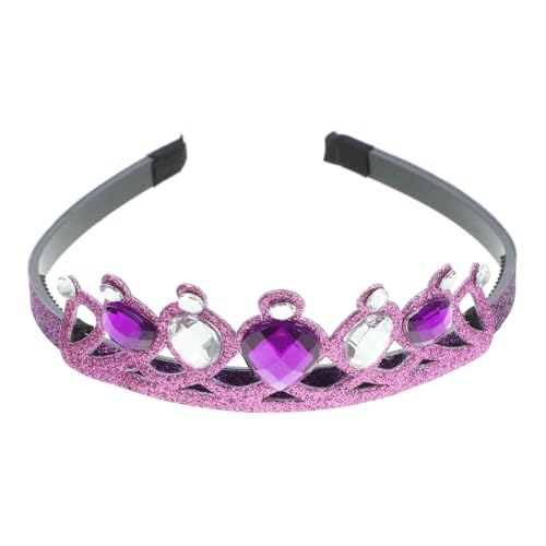TOYANDONA Prinzessin Krone Haarband Für ädchen Glitzernde Strasskrone Ideales Kostümzubehör Für Kindergeburtstag Karneval Cosplay Und Partys von TOYANDONA