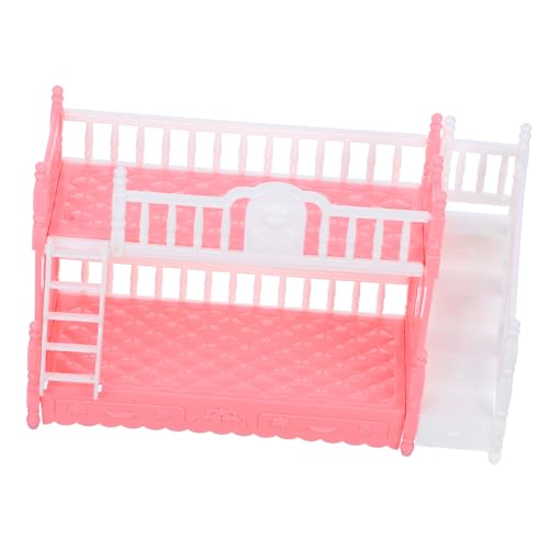 TOYANDONA Prinzessin Puppenbett Mädchen klein unser realistisch Koje Zubehör Kind Puppenhausdekor Miniatur-Puppen-Etagenbett Mini -Etagenbettmodell Puppenhausmöbel Mini-Möbelmodell Abs Rosa TOYANDONA Prinzessin Puppenbett Mädchen klein unser realistisch Koje Zubehör Kind Puppenhausdekor Miniatur-Puppen-Etagenbett Mini -Etagenbettmodell Puppenhausmöbel Mini-Möbelmodell Abs Rosa von TOYANDONA