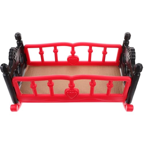 TOYANDONA Miniatur-puppenbett-Spielzeug – Kinder-Spielzeug Baby-puppenbett-Set Mädchen-spielhaus-Spielzeug Puppenmöbel Für Fantasievolles Spielen von TOYANDONA