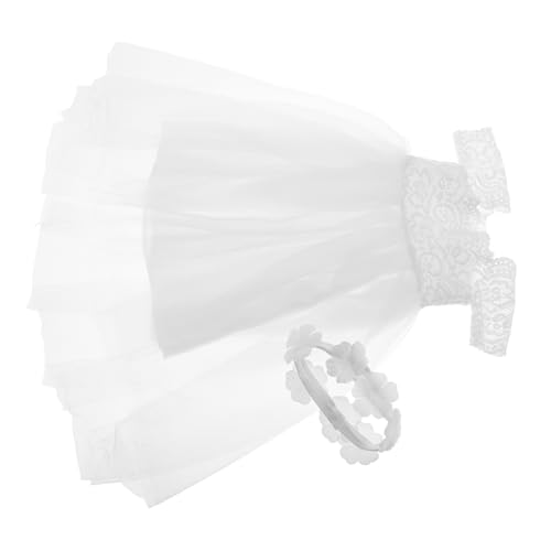 TOYANDONA Puppen Brautkleid Outfit aus Elegantes Hochzeitskleid mit Spitze und Perlen für Mädchen und Sammler Einzigartiger Stil für Puppenmode TOYANDONA Puppen Brautkleid Outfit aus Elegantes Hochzeitskleid mit Spitze und Perlen für Mädchen und Sammler Einzigartiger Stil für Puppenmode von TOYANDONA