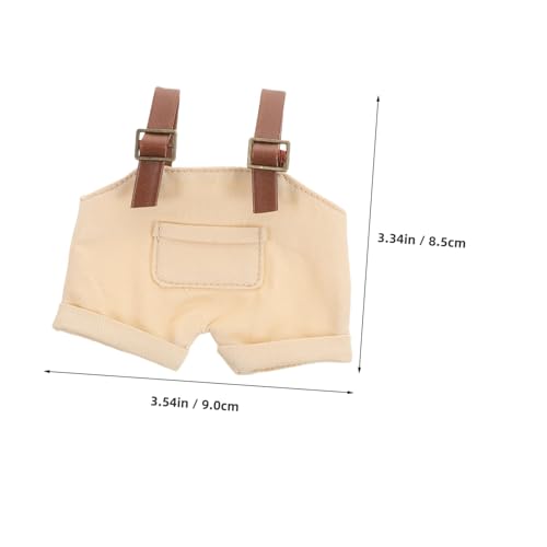 TOYANDONA Puppen Overall aus Modischem Denim Verstellbare Strapshose für Stofftiere Austauschbare Puppenkleidung und Ankleidezubehör Niedliches Design für Große und Kleine Plüschpuppen von TOYANDONA