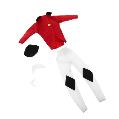TOYANDONA Puppen Reitausstattung Equestrian Outfit mit Jacke und Schal Passgenaue Rote Reitkleidung für Puppen zum Verkleiden und Sammeln TOYANDONA Puppen Reitausstattung Equestrian Outfit mit Jacke und Schal Passgenaue Rote Reitkleidung für Puppen zum Verkleiden und Sammeln von TOYANDONA