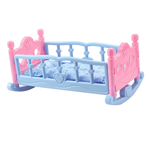 TOYANDONA Puppen-Shaker Kinderbett Für Puppen Dolly Mädchen Miniaturpuppenhaus Puppenbett Zubehör Für Babypuppen Mini-Kinderbett Für Puppe Minibett Für Puppe Sky-Blue Stoff TOYANDONA Puppen-Shaker Kinderbett Für Puppen Dolly Mädchen Miniaturpuppenhaus Puppenbett Zubehör Für Babypuppen Mini-Kinderbett Für Puppe Minibett Für Puppe Sky-Blue Stoff von TOYANDONA