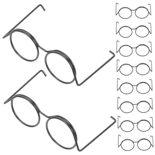 TOYANDONA Miniatur-puppenbrille Metallrahmen Brillen Basteln Und Schwarzes Design TOYANDONA Miniatur-puppenbrille Metallrahmen Brillen Basteln Und Schwarzes Design von TOYANDONA