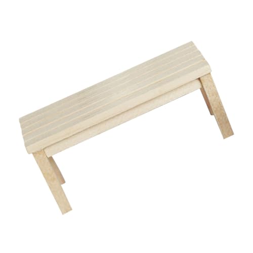 TOYANDONA Puppenhaus-Bankmodell für kinderspielzeug Dollhouse Furniture Modellbau Terrasse Bänke Korb Werkzeug Puppenhausdekoration Zubehör für Puppenhäuser hölzern Beige TOYANDONA Puppenhaus-Bankmodell für kinderspielzeug Dollhouse Furniture Modellbau Terrasse Bänke Korb Werkzeug Puppenhausdekoration Zubehör für Puppenhäuser hölzern Beige von TOYANDONA
