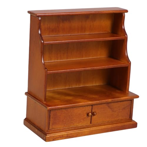 TOYANDONA Puppenhaus Bücherregal Miniatur Geschirr Puppenhaus Mini Möbel Minischrank Für Puppenhaus Mini-bücherregal Winzige Vitrine Für Puppenhaus Mini -bücherregal Holz Dark Brown TOYANDONA Puppenhaus Bücherregal Miniatur Geschirr Puppenhaus Mini Möbel Minischrank Für Puppenhaus Mini-bücherregal Winzige Vitrine Für Puppenhaus Mini -bücherregal Holz Dark Brown von TOYANDONA