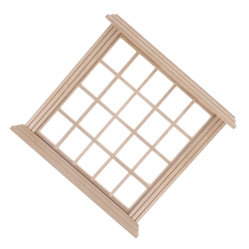 TOYANDONA Puppenhaus Fensterrahmen aus Holz DIY Bemalbar Kleines Puppenhaus Zubehör Leichtes Modell Dekoratives Accessoire für Miniatur Szenen TOYANDONA Puppenhaus Fensterrahmen aus Holz DIY Bemalbar Kleines Puppenhaus Zubehör Leichtes Modell Dekoratives Accessoire für Miniatur Szenen von TOYANDONA
