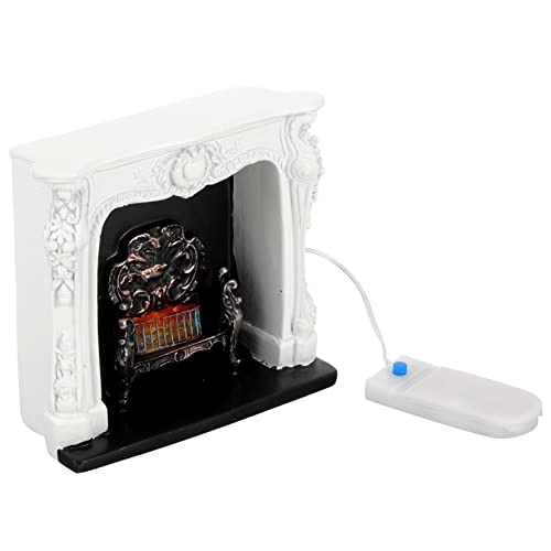 TOYANDONA Puppenhaus Fireplace kaminof bisschen kucheltier Miniaturkunst kaminf mikrowe Puppenmöbel Mini- -Harzmöbel DIY Mini- -Landschaftsstütze Kaminmodell Miniatur von TOYANDONA
