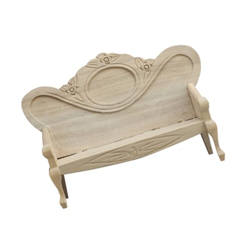 TOYANDONA Puppenhaus Holzsofa Armlehnsessel Miniatur Möbel Handgefertigt Sicher Glatt Für Wohnzimmer Schlafzimmer Dekoration TOYANDONA Puppenhaus Holzsofa Armlehnsessel Miniatur Möbel Handgefertigt Sicher Glatt Für Wohnzimmer Schlafzimmer Dekoration von TOYANDONA