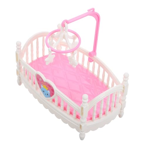 TOYANDONA Puppenhaus Krippe interaktives Schlafzimmer puppenhaus puppenmöbel Set Puppenhaus-Accessoire Miniatur-Puppenstubenmöbel und Zubehör Puppenbett Abs Weiß TOYANDONA Puppenhaus Krippe interaktives Schlafzimmer puppenhaus puppenmöbel Set Puppenhaus-Accessoire Miniatur-Puppenstubenmöbel und Zubehör Puppenbett Abs Weiß von TOYANDONA