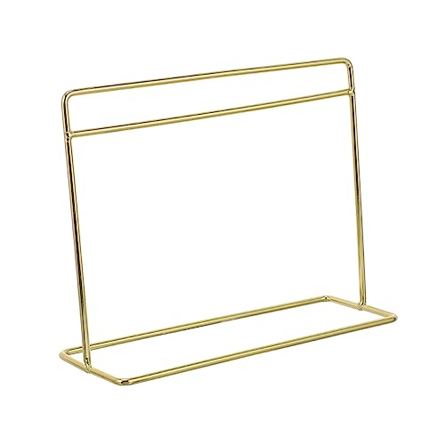 TOYANDONA Puppenhaus Mini -Kleidung Rack vor, Spiel zu Aufhänger Kleiderablage Gestell Mini-Kleiderbügel Puppenhaus-Miniaturen Puppenhaus Kleiderständer Puppenhausregal Eisen Golden von TOYANDONA