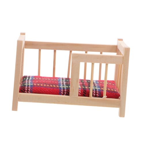 TOYANDONA Puppenhaus-Modell Mini -Hausdekoration Wiegenmodell Puppenhauszimmerzubehör Puppenhausmöbel und Zubehör Handwerksbehörden Mini-Puppenhaus-Möbelbett Puppenhausdekor Polyester TOYANDONA Puppenhaus-Modell Mini -Hausdekoration Wiegenmodell Puppenhauszimmerzubehör Puppenhausmöbel und Zubehör Handwerksbehörden Mini-Puppenhaus-Möbelbett Puppenhausdekor Polyester von TOYANDONA