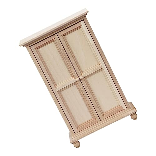 TOYANDONA Puppenhaus Möbel DIY Mini Schrank Ornament Sichere Materialien Handliche für Puppenzimmer Deko und Miniatur Szenen von TOYANDONA