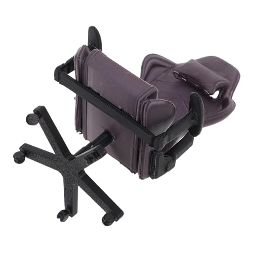 TOYANDONA Puppenhaus Möbel für Bürodekoration und Sammler Detaillierte Miniatur Büro Stuhl für Gamer und Puppenhaus Zubehör von TOYANDONA