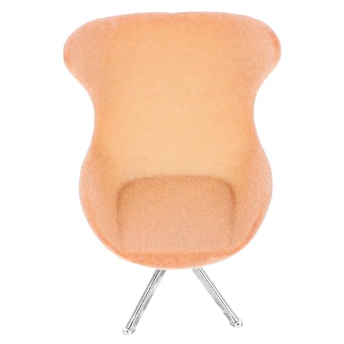 TOYANDONA Puppenhaus-Sofastuhl kinderzimmermöbel für weihachtsgeschenk Toys for Mini-Stuhl-Modell Möbelmodell Miniatur-Stuhldekor Kunststoff Brown von TOYANDONA