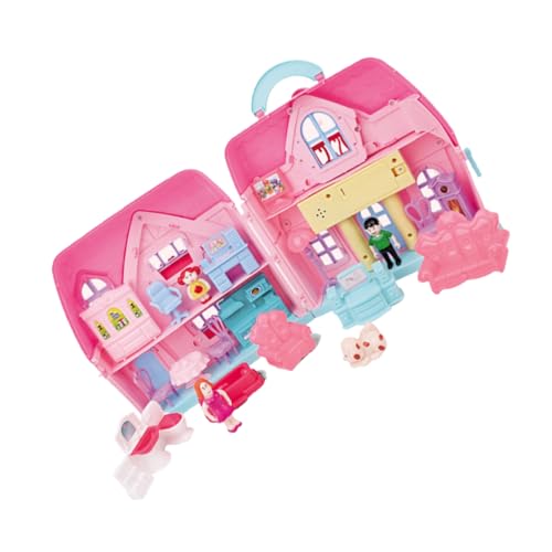 TOYANDONA Puppenhaus Villa mit Simulation Licht Zweistöckiges DIY Kunststoff Haus Tragbares Traumhaus für Mädchen Ab Jahren Fördert Kreativität und Motorische Fähigkeiten TOYANDONA Puppenhaus Villa mit Simulation Licht Zweistöckiges DIY Kunststoff Haus Tragbares Traumhaus für Mädchen Ab Jahren Fördert Kreativität und Motorische Fähigkeiten von TOYANDONA