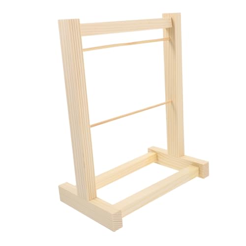TOYANDONA Puppenhaus Wäscheständer Präsentationsständer Für Haushaltspuppen Kleiderbügel Für Kleine Puppenkleidung Puppenhaus-garderobenständer Miniatur-kleiderständer Aus Metall Holz Khaki TOYANDONA Puppenhaus Wäscheständer Präsentationsständer Für Haushaltspuppen Kleiderbügel Für Kleine Puppenkleidung Puppenhaus-garderobenständer Miniatur-kleiderständer Aus Metall Holz Khaki von TOYANDONA