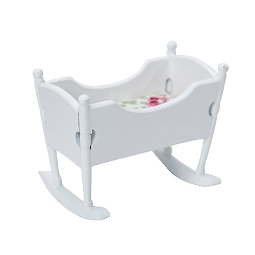 TOYANDONA Puppenhaus Wiege Puppenhaus DIY Wiege Puppenstuben Wiege Ornament Miniwiege Schmücken Puppenstuben-simulationswiege Zubehör Für Puppenhäuser Für Schiene Weiß TOYANDONA Puppenhaus Wiege Puppenhaus DIY Wiege Puppenstuben Wiege Ornament Miniwiege Schmücken Puppenstuben-simulationswiege Zubehör Für Puppenhäuser Für Schiene Weiß von TOYANDONA