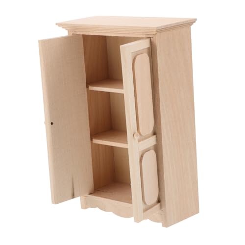 TOYANDONA Künstlerische Miniatur Puppenhaus Möbel Holz Schrank Für Display Regal Spielzeug TOYANDONA Künstlerische Miniatur Puppenhaus Möbel Holz Schrank Für Display Regal Spielzeug von TOYANDONA