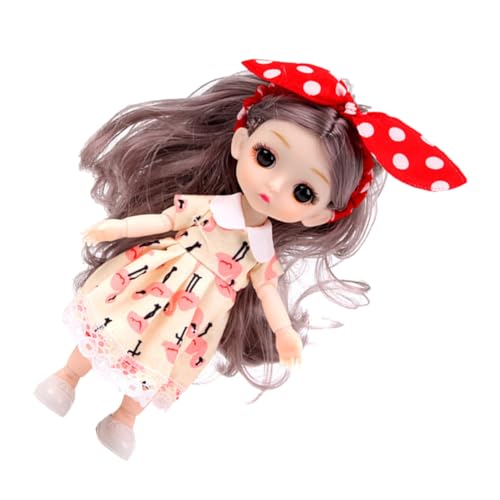 TOYANDONA Puppenhausdekoration Puppen kinderpuppe spielzeuge Mini Puppenbett игрушки Toy Puppenspielzeug selber Machen DIY Spielzeugpuppe Kleine Puppe für Mädchen Mini-Modepuppe Stoff von TOYANDONA