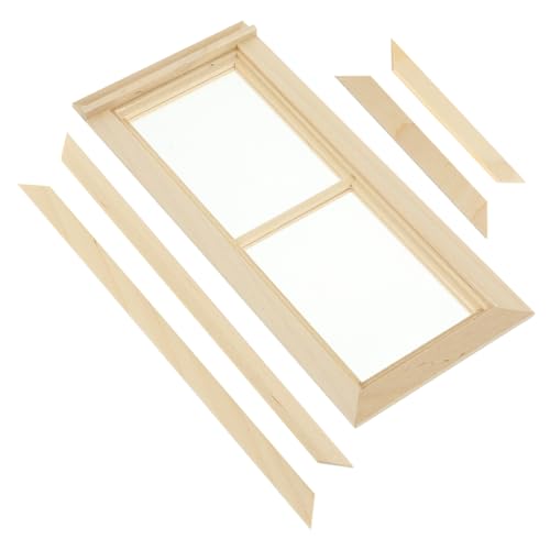 TOYANDONA Puppenhausfenster Mini- Meine Lebenspuppe Meerjungfrau Wasserpuppe holzfenster puppenstubenmöbel Dollhouse Accessories kleines Hauszubehör Mini-Fenstermodell Acryl von TOYANDONA
