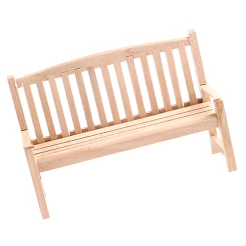TOYANDONA Puppenhaussitz Mini Ästhetische Möbel Puppenspielzeug Kinderwagen Hochstuhl Puppenhaus Auto Liege Requisite Kinderwagen Stühle Puppenzubehör Puppenbedarf Birke Beige von TOYANDONA