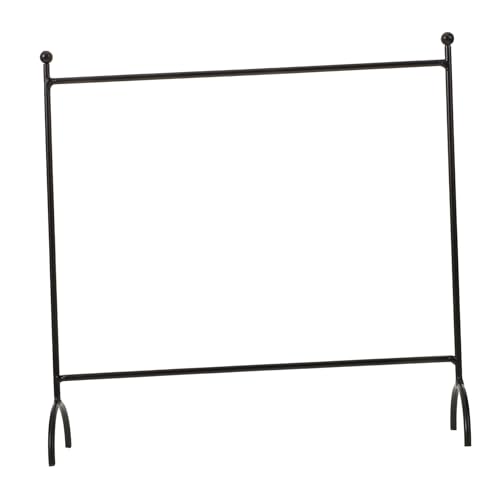 TOYANDONA Puppenkleiderbügel Kleiderständer Kleiderbügel Puppenhausmöbel Kleiderständer Wohnaccessoires Puppenkleiderständer Puppenkleiderständer Mini Kleiderbügel Eisen Schwarz von TOYANDONA
