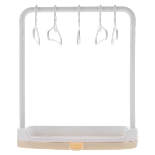 TOYANDONA Puppenkleiderbügel Set aus Langlebigem Kunststoff Stabiler Puppenkleiderständer für Babykleidung Platzsparend und Einfach Zubehör für Puppenhaus und Doll Clothes Storage von TOYANDONA