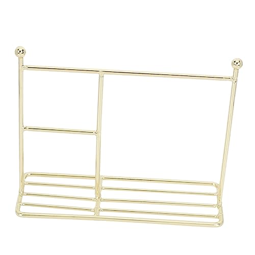 TOYANDONA Puppenkleiderlagerstange Miniatur Klein Anzeige Mädchen Puppenhaus Mini-kleiderständer Golden Metall TOYANDONA Puppenkleiderlagerstange Miniatur Klein Anzeige Mädchen Puppenhaus Mini-kleiderständer Golden Metall von TOYANDONA