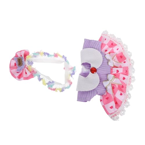 TOYANDONA Puppenkleidkleid Mini-Kleidung Spielzeugkleidung Mini -Puppenzubehör wiedergeborenes Puppenkleid Kopfbedeckung für Babypuppen Puppenkleidung für Neugeborene Puppenhauszubehör Stoff von TOYANDONA